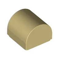 Brick Curved 1 x 1 x 2/3 Double Curved Top, No Studs