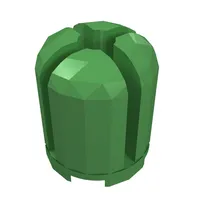 Brick Round 2 x 2 x 2 Dome Top with Cross Cut Slots