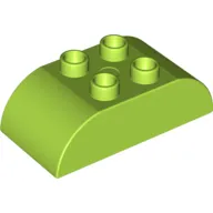 Duplo Brick 2 x 4 Curved Top