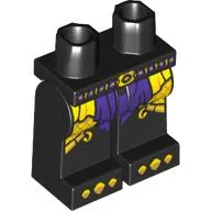 Hips and Black Legs with Yellow/Dark Purple Robe, Claws print