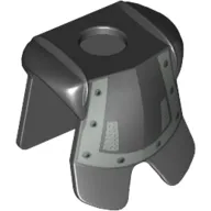 Minifig Neckwear Armor Breastplate with Leg Protection, Dracus Silver Studs & Chain Mail Print