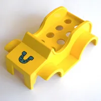 Duplo Car Body (Old Style) with Blue Horseshoe Print