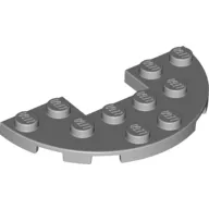 Plate Round Half 3 x 6 with 1 x 2 Cutout