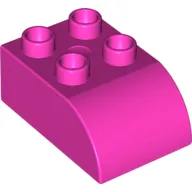 Duplo Brick 2 x 3 with Curved Top