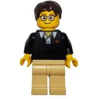 Race Driver, Black Torso, Tan Legs, McLaren