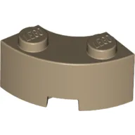 Brick Round Corner 2 x 2 Macaroni with Stud Notch and Reinforced Underside [New Style]