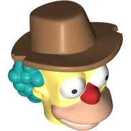 Minifig Head Special, Simpsons, Krusty the Clown with Hat