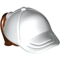 Hair and Hat / Cap, Ponytail Reddish Brown Print