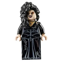 Bellatrix Lestrange, Black Dress, Printed Skirt