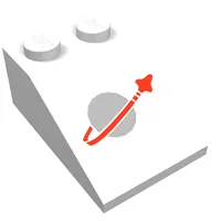 Slope 33° 3 x 2 with Classic Space Logo Print