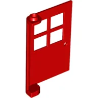 Door 1 x 4 x 5 with 4 Panes, Squared Base