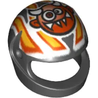 Helmet, Standard with Crazy Demon Print