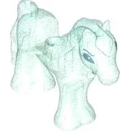 Animal, Horse / Foal, 1 x 1 Cutout with Black Eyes print