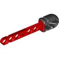 Projectile, Technic Competition Arrow, Liftarm Shaft with Hollow Black Rubber End