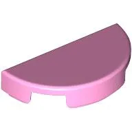 Tile Round 1 x 2 Half Circle