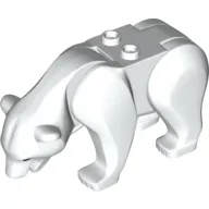 Animal, Bear with 2 Studs on Back and Black Eyes and Nose Print