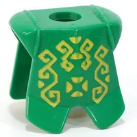 Minifig Neckwear Armor Breastplate with Leg Protection, Rascus Geometric Print