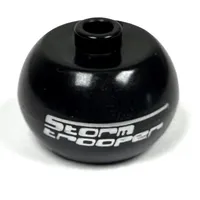 Pen Bead, Round Orb with 'Stormtrooper' Print