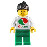 White Torso Octan, Green Legs, Black Hair