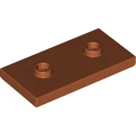 Plate Special 2 x 4 with Groove and Two Center Studs (Jumper)