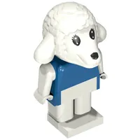 Fabuland Figure, Lisa Lamb (Blue Shirt)