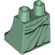 Hips and Legs Under Dress/Robe with Dark Green Robes print