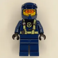 Police Officer - Dark Blue Torso, Legs and Helmet