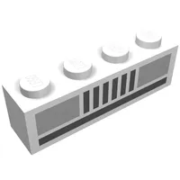 Brick 1 x 4 with Basic Car Headlights Print