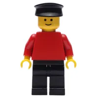 Man - Red Torso, Black Legs, Black Hat