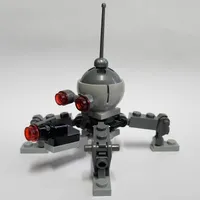 Dwarf Spider Droid, Dark Bluish Gray Dome, Shooter Cannon