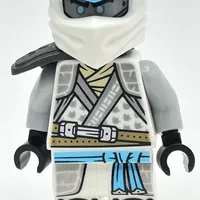 Zane, Crystalized Robes, Pearl Dark Gray Shoulder Guard