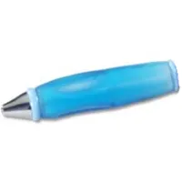 Pen Body, with Chrome Tip, Light Blue Ends
