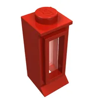 Window 1 x 1 x 2, Extended Lip, Solid Stud [with Glass]