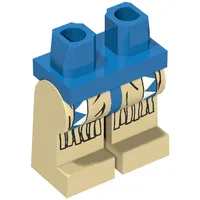 Hips and Tan Legs with Indians Blue/White Triangles, Fringe Print