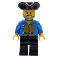 Pirate - Brown Shirt, Black Legs, Black Tricorne