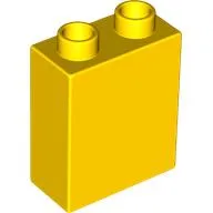 Duplo Brick 1 x 2 x 2 with 'Happy Brick-day', Pirate Minifig, 'Arrrgh!' Print