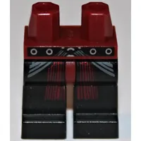 Hips and Black Legs with SW Belt and Dark Red Sash Print