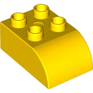 Duplo Brick 2 x 3 with Curved Top