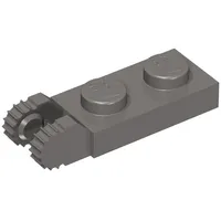 Hinge Plate 1 x 2 Locking with 2 Fingers On End, without Groove, 9 Teeth