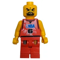 Basketball Player, Red  Torso, Red Legs #6