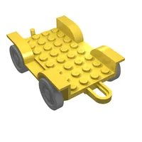 Fabuland, Vehicle Base, Car Chassis 8 x 6 with Hitch [Complete Assembly]