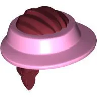 Headwear, Hair with Bright Pink Visor pattern