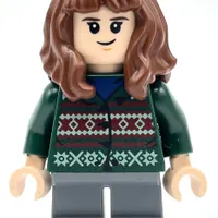 Hermione Granger, Dark Green Sweater, Short Dark Bluish Gray Legs