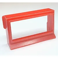 Red Window 1 x 4 x 2, without Glass for Slotted Bricks