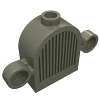 Grille 1 x 2 x 2 Round Top [Lights & Centre Top Stud]