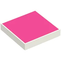 Tile 2 x 2 with Dark Pink Square Pattern