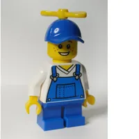 Billy McCloud - Blue Overalls, Blue Cap with Yellow Propeller