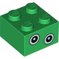 Brick 2 x 2 with 2 Eyes on One Side print