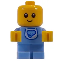 Baby - Bright Light Blue Body, Bib