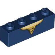 Brick 1 x 4 with Dress, Tan Chest Chest print